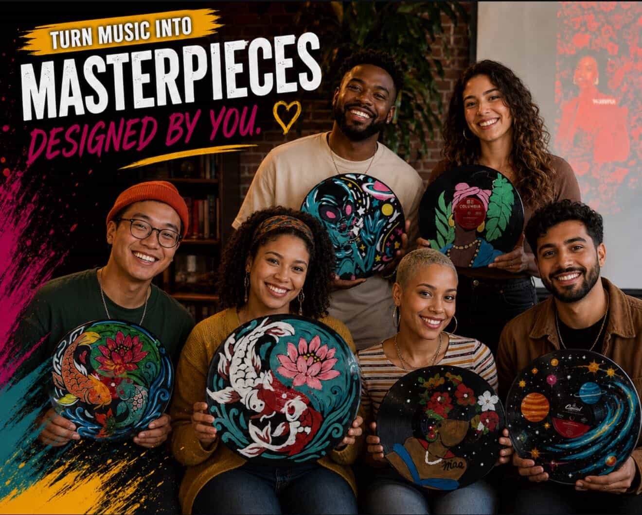 Brushes N' Blunts Vinyl Record Vibe