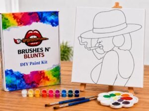 Brushes N’ Blunts Soft Life Stoner DIY Paint Kit