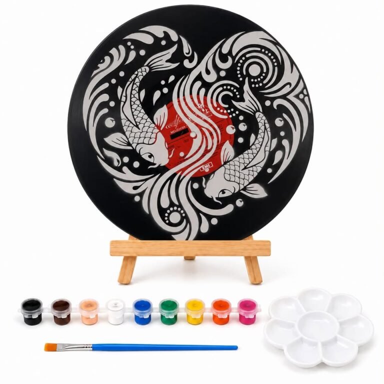 Koi Fish Heart Vinyl Paint Kit